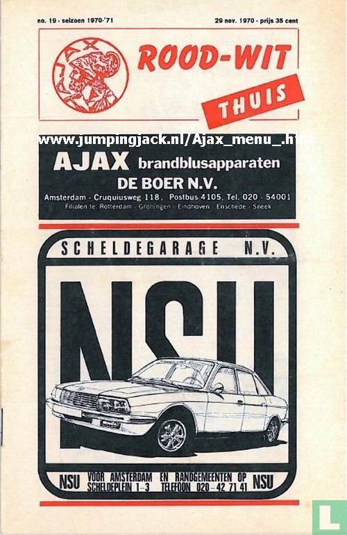 AZ Programma 29-nov-1970 Ajax uit